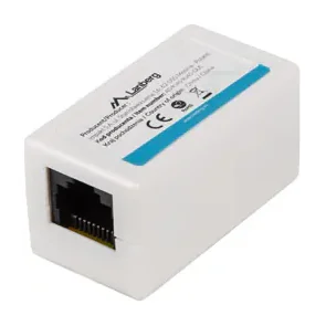 Cuplaj RJ45 Lanberg Inline Cat.5e, U/UTP, ABS, Alb