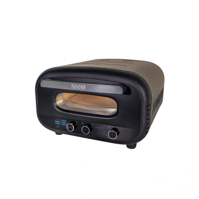 Unold 68805, 1 pizza(s), Black, Stainless steel, 30 cm, Digital, 450 °C
