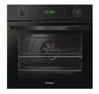 Cuptor Incorporabil Candy FIDCP N615 L Idea oven, MF8 fan assisted, PP, fully black, A+, 65l, timer touch - green display,