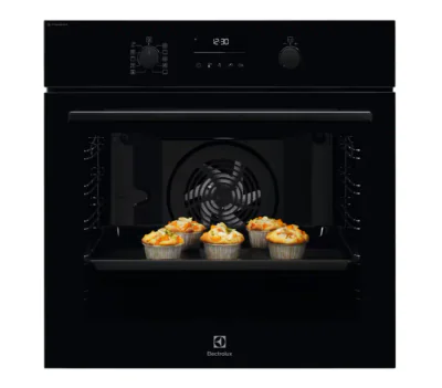 Cuptor incorporabil Electrolux EOD6P77WZ, Electric, 72 l, Autocuratare pirolitica, Conectivitate Wi-fi, SteamBake, Grill, Clasa A+, Negru