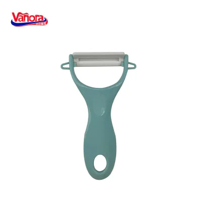 CURATATOR LEGUME CU LAMA CERAMICA, 13x7.6 CM, VANORA HOME (mix 3 culori in bax - 4 albastre, 4 roz, 4 verzi)