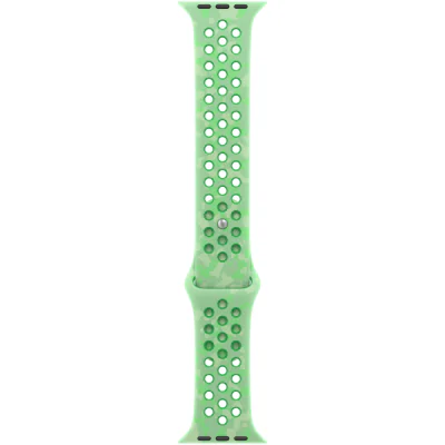 Curea Apple Nike Sport Band 40 mm pentru Apple Watch 38/40/41/42 mm, Green Spark, M/L