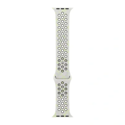 Curea Apple Nike Sport Band 42 mm pentru Apple Watch 38/40/41/42 mm, Essential White, S/M
