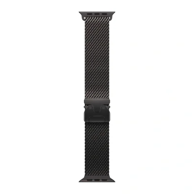 Curea Apple Titanium Milanese Loop pentru Apple Watch Ultra 49 mm, Black, M