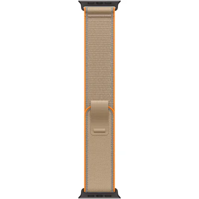 Curea Apple Trail Loop pentru Apple Watch Ultra 49 mm, Sand, M/L, cataramă Black Titanium