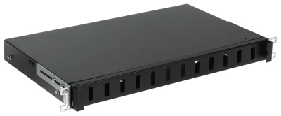 Cutie de distribuție fibră optică STALFLEX TFDP-19-1U-12D-SC-B, 19", 1 U, 12 x SC duplex