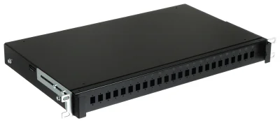 Cutie de distribuție fibră optică STALFLEX TFSP-19-1U-24S-SC-B, 19", 1 U, 24 x SC simplex
