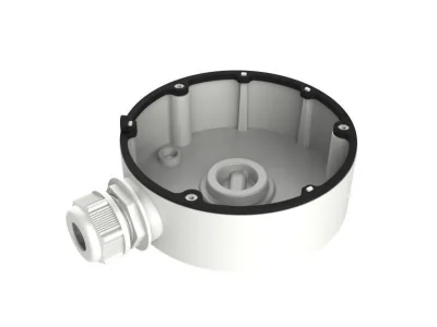 Cutie de joncțiune pentru camere dome DM18, ⌀111 x 37 mm, alb