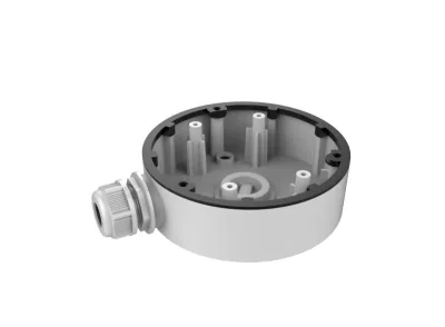 Cutie de joncțiune pentru camere dome DM46, ⌀120 x 37 mm, alb