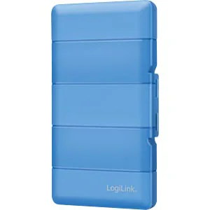 CUTIE LOGILINK, pt 4 x SSD M.2 NGFF/ NVME, rezistenta la socuri, albastru, "UA0417"