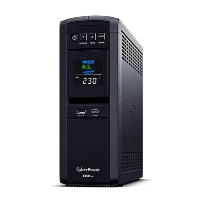 CyberPower CP1350EPFCLCD, Line-Interactive, 1.35 kVA, 810 W, Pure sine, 165 V, 265 V