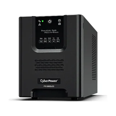 CyberPower PR1000ELCD, Line-Interactive, 1 kVA, 900 W, Pure sine, 151 V, 301 V