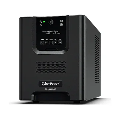 CyberPower PR1500ELCD, Line-Interactive, 1.5 kVA, 1350 W, Pure sine, 151 V, 301 V