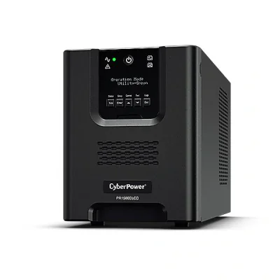 CYBERPOWER PR1500ELCD Line-Interactive 1500VA/1350W Sinewave AVR LCD Output IEC RS232 USB HID EPO SNMP EnergyStar