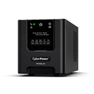 CYBERPOWER PR750ELCD Line-Interactive 750VA/675W Tower Sinsuwelle AVR LCD Ausgang IEC RS232 USB HID EPO SNMP Opt EnergyS