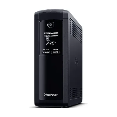 CyberPower VP1200ELCD, Line-Interactive, 1.2 kVA, 720 W, Sine, 167 V, 295 V
