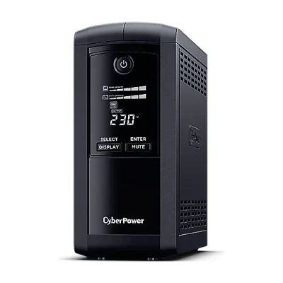 CyberPower VP700EILCD, Line-Interactive, 0.7 kVA, 390 W, Sine, 167 V, 295 V