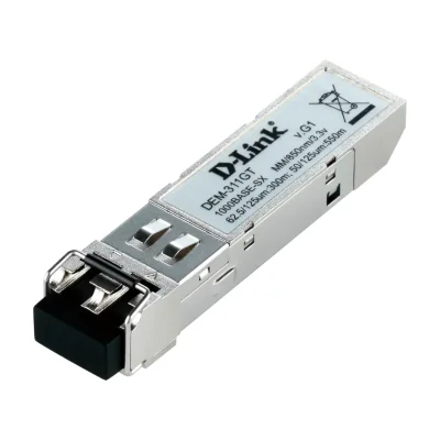 D-Link 1-port Mini-GBIC SFP to 1000BaseSX, 550m for all, Fiber optic, 1000 Mbit/s, SFP, LC, SX, 550 m