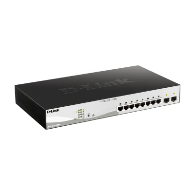 D-Link 10-Port Gigabit PoE+ Smart Managed Switch including 2 SFP Ports, Managed, L2/L3, Gigabit Ethernet (10/100/1000), Full duplex, Power over Ethernet (PoE)