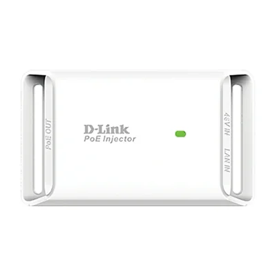 D-Link 15.4w Gigabit PoE Injector, Gigabit Ethernet, 10,100,1000 Mbit/s, 10/100/1000, IEEE 802.3, IEEE 802.3ab, IEEE 802.3af, IEEE 802.3u, White, 100 m
