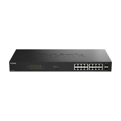 D-Link 18-Port Gigabit Unmanaged PoE Switch, Unmanaged, Gigabit Ethernet (10/100/1000), Power over Ethernet (PoE)