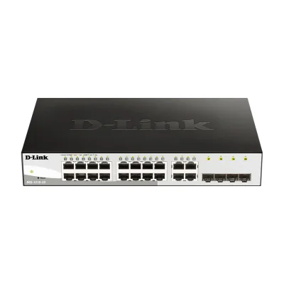 D-Link 20-Port Gigabit Smart Managed Switch including 4 SFP ports, Managed, L2, Gigabit Ethernet (10/100/1000), Full duplex, Rack mounting, 1U