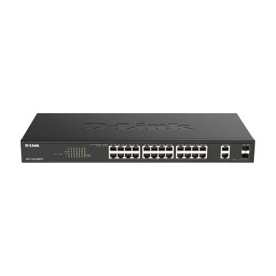 D-Link 26-Port PoE+ Gigabit Smart Managed Switch, Managed, L2, Gigabit Ethernet (10/100/1000), Full duplex, Power over Ethernet (PoE), Rack mounting
