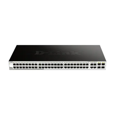 D-Link 48-Port Gigabit Smart Managed Switch with 4 Combo 1000BASE-T/SFP ports, Managed, L2, Gigabit Ethernet (10/100/1000), Full duplex, Rack mounting, 1U