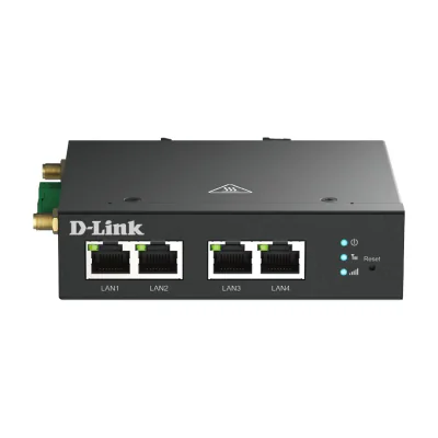 D-Link 4G LTE M2M VPN Router, Cellular network router, Black, DIN-rail, Fast Ethernet, 10,100 Mbit/s, 4G