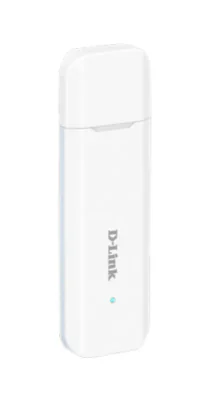 D-Link 4G LTE USB adapter DWM-222, USB 2.0 interface, microSD card for storage expansion, Integrated SIM card slot, up to 150 Mbps download, white