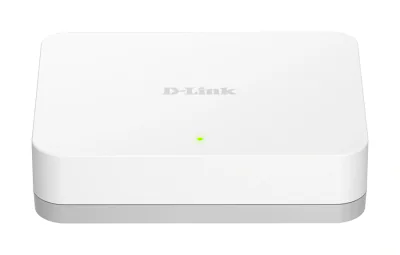 D-Link 5-Port Gigabit Easy Desktop Switch, Unmanaged, Gigabit Ethernet (10/100/1000), Full duplex