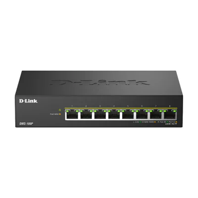 D-Link 8-Port 2.5G Multi-Gigabit PoE++ Unmanaged Switch, Unmanaged, 2.5G Ethernet (100/1000/2500), Power over Ethernet (PoE)