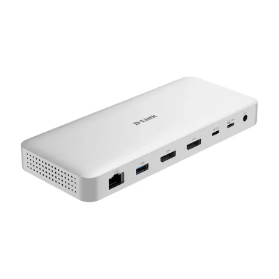 D-Link 9-in-1 USB4 Docking Station, Wired, USB4, 100 W, 10,100,1000,2500 Mbit/s, Grey, 40 Gbit/s