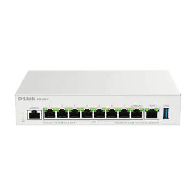D-Link DBR-600-P/B Business PoE Router, Ethernet WAN, 2.5 Gigabit Ethernet, White