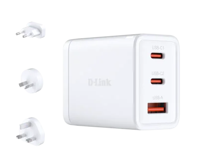 D-Link DCP-651. Charger type: Indoor, Power source type: AC, Charger compatibility: Universal. Input voltage: 90 - 264 V. USB Type-C  ports quantity: 2, Fast charging, Power protection features: Over current, Over voltage, Overcharge, Overheating, Su