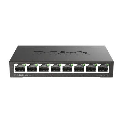 D-Link DGS-108, Unmanaged, L2, Gigabit Ethernet (10/100/1000), Full duplex, Desktop