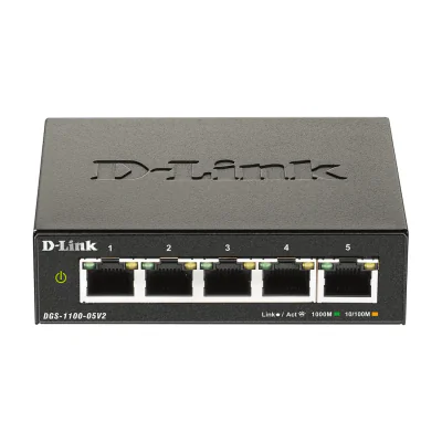 D-Link DGS-1100-05V2/E, Managed, L2, Gigabit Ethernet (10/100/1000)