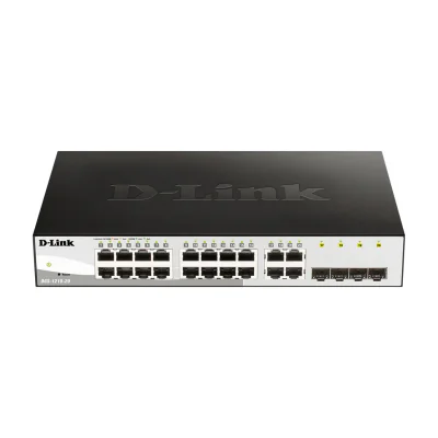 D-Link DGS-1210-20, Managed, L2, Gigabit Ethernet (10/100/1000), Full duplex, Rack mounting, 1U