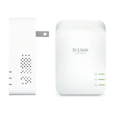 D-Link DHP-601AV, IEEE 802.3, IEEE 802.3u, Gigabit Ethernet, 10,100,1000 Mbit/s, 3.7 W, 50 - 60 Hz, White