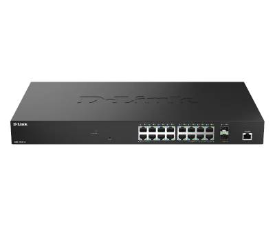 D-Link DMS-1250-18/E. Switch type: Managed, Switch layer: L2. Basic switching RJ-45 Ethernet ports type: 2.5G Ethernet (100/1000/2500), Basic switching RJ-45 Ethernet ports quantity: 16. MAC address table: 16000 entries, Switching capacity: 120 Gbit/