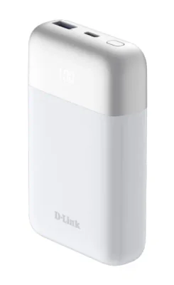 D-Link DPP-101. Battery capacity: 10000 mAh. USB Type-A output ports: 1, USB Type-C ports quantity: 1. Product colour: White