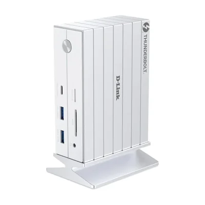 D-Link DUF-E01/E, Wired, Thunderbolt 4, 3.5 mm, 10,100,1000 Mbit/s, White, MicroSD (TransFlash), SD