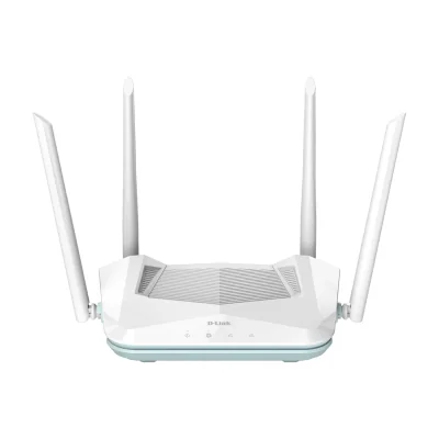 D-Link EAGLE PRO AI AX1500 Smart Router, Wi-Fi 6 (802.11ax), Dual-band (2.4 GHz / 5 GHz), Ethernet LAN, White, Tabletop router