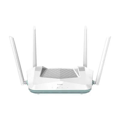 D-Link EAGLE PRO AI AX3200 Smart Router R32, Wi-Fi 6 (802.11ax), Dual-band (2.4 GHz / 5 GHz), Ethernet LAN, White, Desktop/pole router