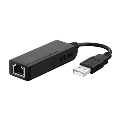D-Link Hi-speed USB 2.0 10/100 Ethernet Adapter, Wired, USB, Ethernet, 100 Mbit/s, Black