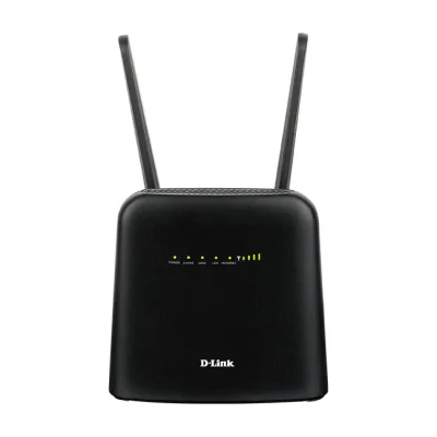 D-Link LTE Cat7 Wi-Fi AC1200 Router, Wi-Fi 5 (802.11ac), Dual-band (2.4 GHz / 5 GHz), Ethernet LAN, 3G, Black, Portable router