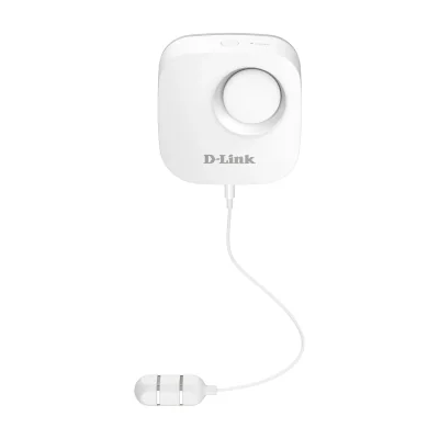 D-Link mydlink Wi-Fi Water Leak Sensor – DCH-S161, Sensor & alert system, White, Wireless, 90 dB, Status, 0 - 40 °C