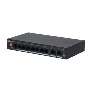 Dahua Technology PFS3010-8GT-96-V2, Unmanaged, Gigabit Ethernet (10/100/1000), Power over Ethernet (PoE), 10U
