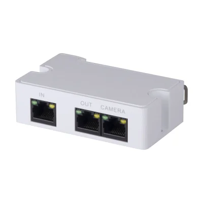 Dahua Technology PFT1300, Network transmitter, 300 m, 10,100 Mbit/s, 10/100Base-T(X), IEEE 802.3af, IEEE 802.3at, White