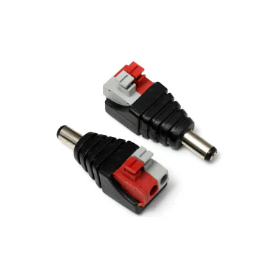DAK-3P06 - Conector tata pentru alimentare de 12V DC. Terminale prin presare.